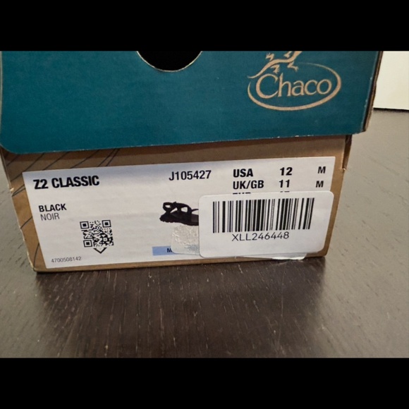 Chaco Z2 Classic Adjustable Strap Comfort Sandals Black Mens 12M
